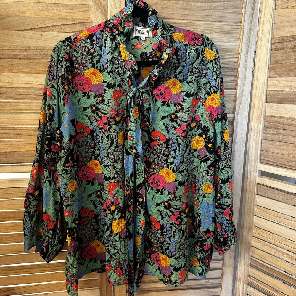Anthropologie Mille Blair Blouse Size L - Picture 6 of 6